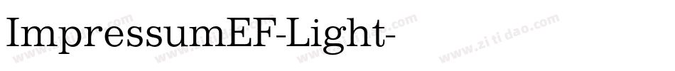 ImpressumEF-Light字体转换