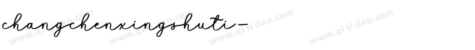 changchenxingshuti字体转换