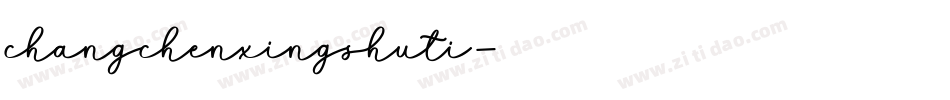 changchenxingshuti字体转换