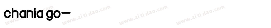 英文字体chaniago字体转换