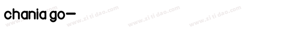 英文字体chaniago字体转换