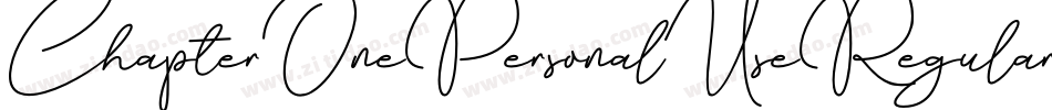ChapterOnePersonalUseRegular-GDGP字体转换