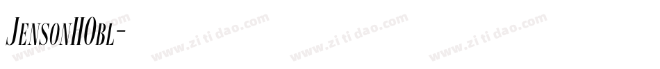 JensonHObl字体转换
