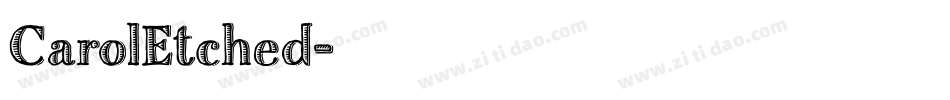 CarolEtched字体转换