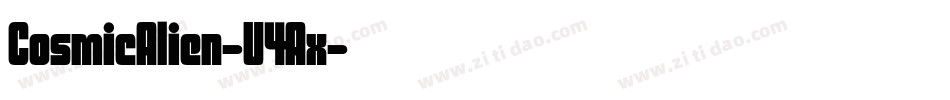 CosmicAlien-V4Ax字体转换