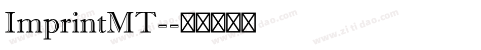 ImprintMT-字体转换