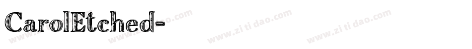 CarolEtched字体转换