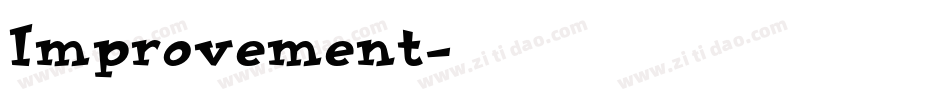 Improvement字体转换