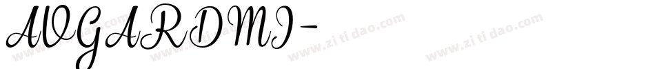 AVGARDMI字体转换