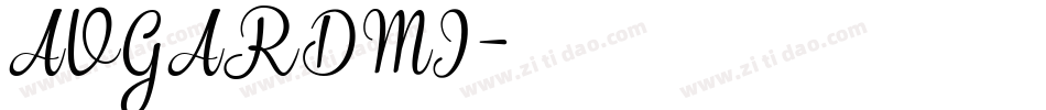 AVGARDMI字体转换