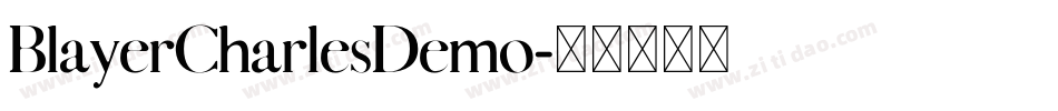 BlayerCharlesDemo字体转换