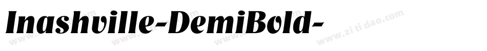 Inashville-DemiBold字体转换