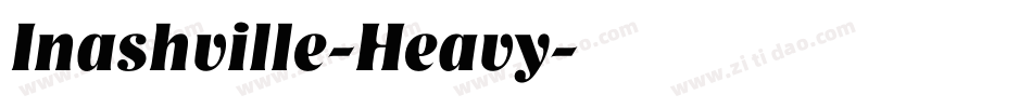 Inashville-Heavy字体转换