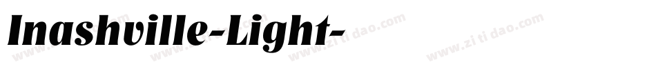 Inashville-Light字体转换