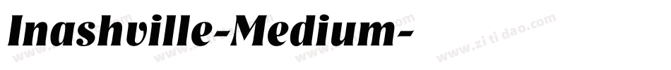 Inashville-Medium字体转换