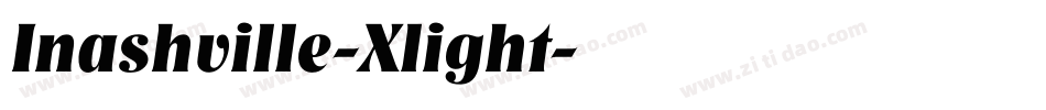 Inashville-Xlight字体转换