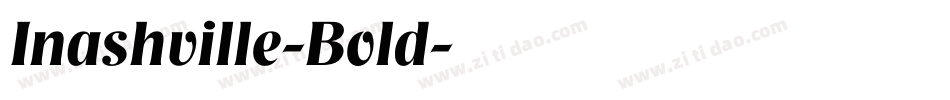 Inashville-Bold字体转换