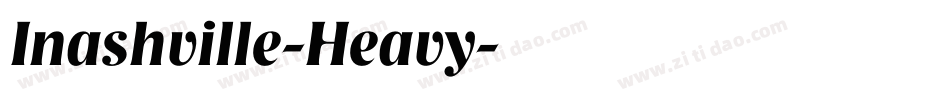 Inashville-Heavy字体转换