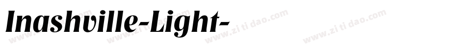 Inashville-Light字体转换