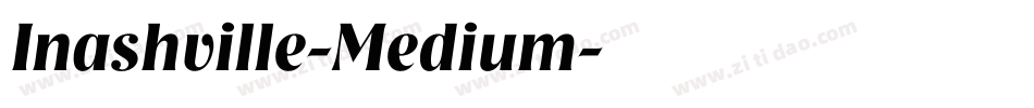 Inashville-Medium字体转换