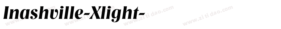 Inashville-Xlight字体转换