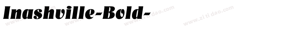 Inashville-Bold字体转换