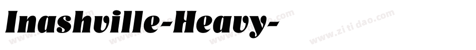 Inashville-Heavy字体转换