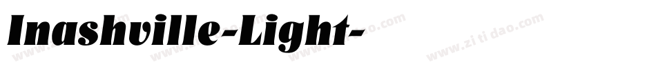 Inashville-Light字体转换