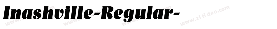 Inashville-Regular字体转换
