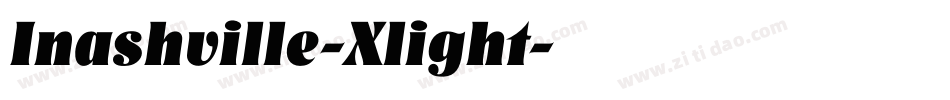Inashville-Xlight字体转换