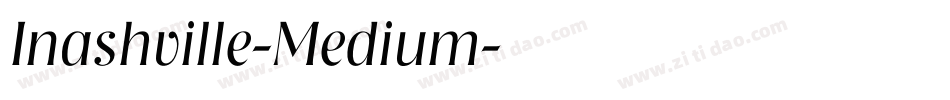 Inashville-Medium字体转换