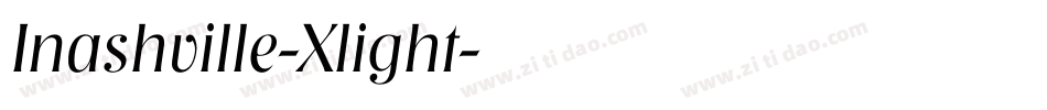 Inashville-Xlight字体转换