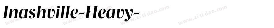 Inashville-Heavy字体转换