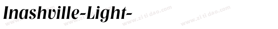 Inashville-Light字体转换
