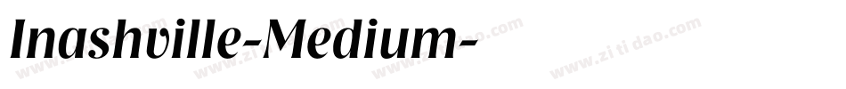Inashville-Medium字体转换