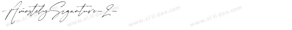 AmostelySignature-2字体转换