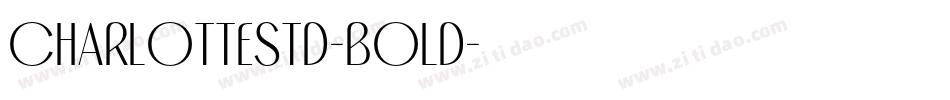 CharlotteStd-Bold字体转换