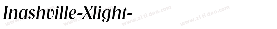 Inashville-Xlight字体转换