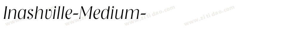 Inashville-Medium字体转换