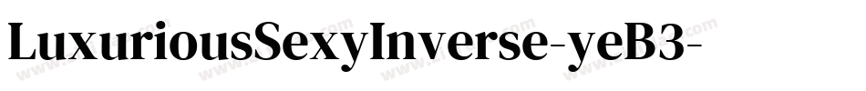 LuxuriousSexyInverse-yeB3字体转换