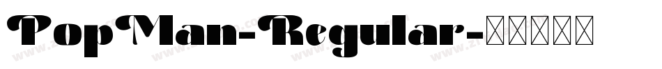 PopMan-Regular字体转换