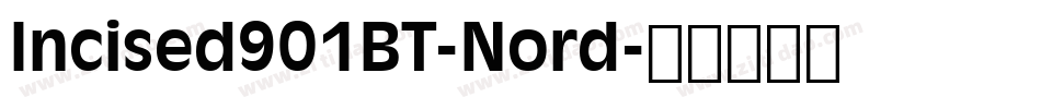Incised901BT-Nord字体转换