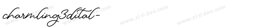 charmling3dital字体转换