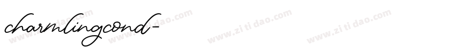 charmlingcond字体转换
