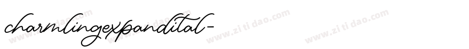 charmlingexpandital字体转换