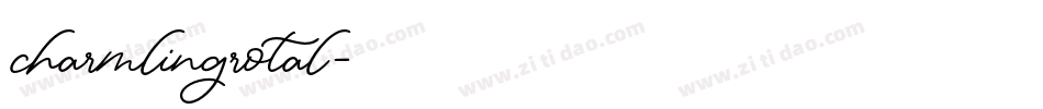 charmlingrotal字体转换