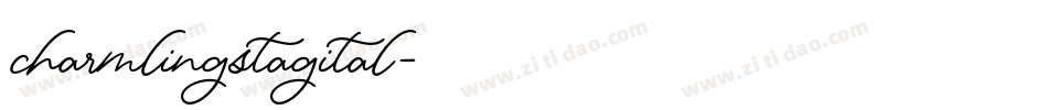 charmlingstagital字体转换