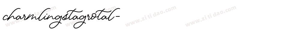 charmlingstagrotal字体转换