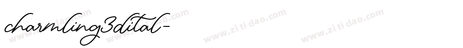 charmling3dital字体转换