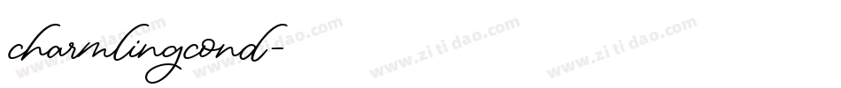 charmlingcond字体转换